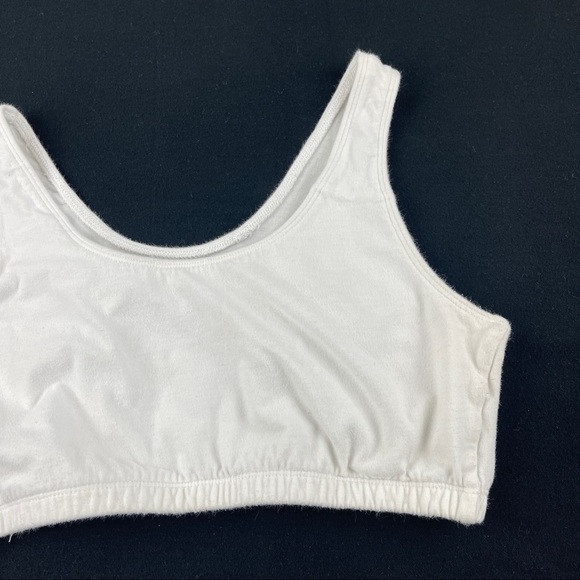 Fruit Of The Loom Sports Bra Womens 38 White Pull Over - Picture 4 of 7